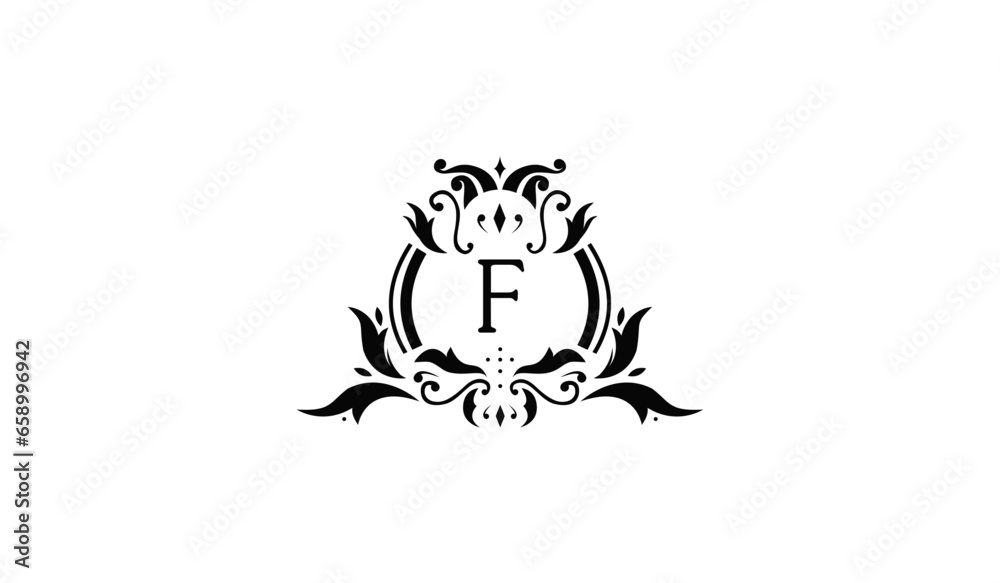 Luxury Frog on a Fire Logo F