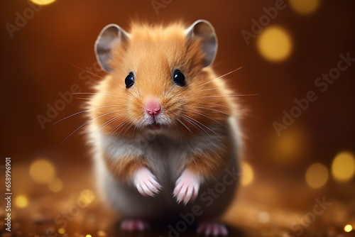 adorable hamster pet animal. Generative AI