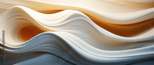 The interplay of white muscular fiber and abstract 3D geometry.