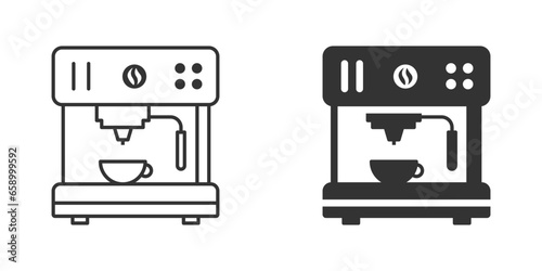 Coffee machine icon. Vector illustration