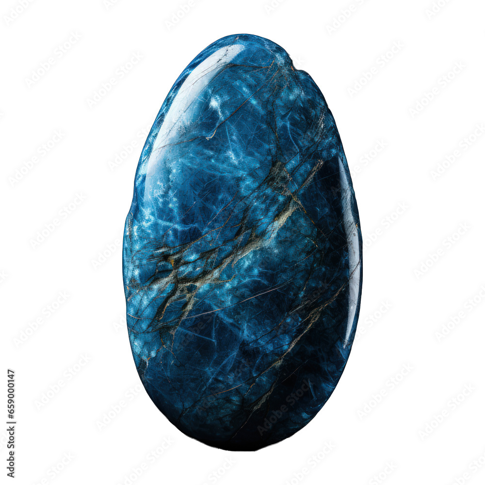 A vibrant blue stone, radiant with rich hues and minor imperfections, is displayed on a crystal-clear transparent background. Generative AI A vibrant blue stone, radiant with rich hues and minor imperfections, is displayed on a crystal-clear transparent background. Generative AI