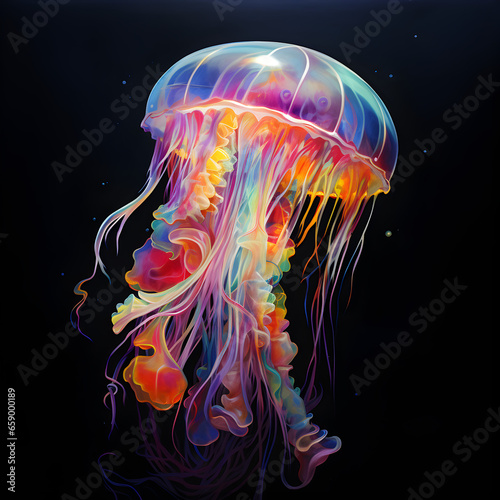 Glowing Wonders of the Deep: Mesmerizing Shots of Neon Jellyfish