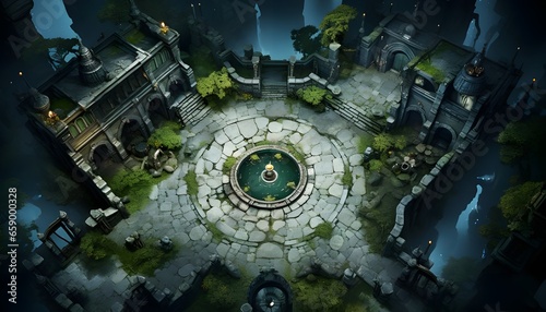 top down fantasy rpg map