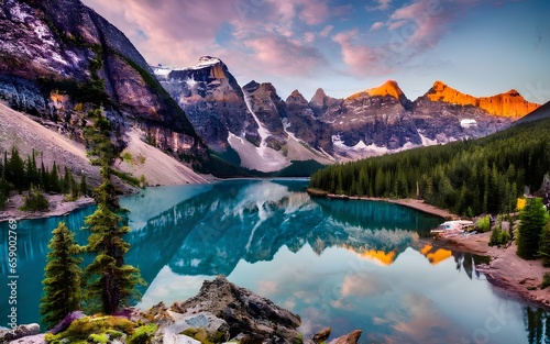 calm lake surface