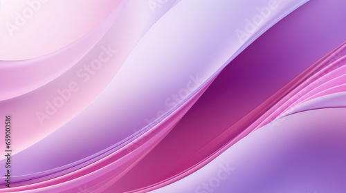 Beautiful abstract colorful minimalistic geometric background for design with smooth waves and color transitions from purple to pink.