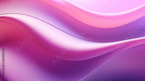 Beautiful abstract colorful minimalistic geometric background for design with smooth waves and color transitions from purple to pink.
