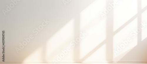 Blurred sunlight shadow texture background with empty product mockup on window silhouette