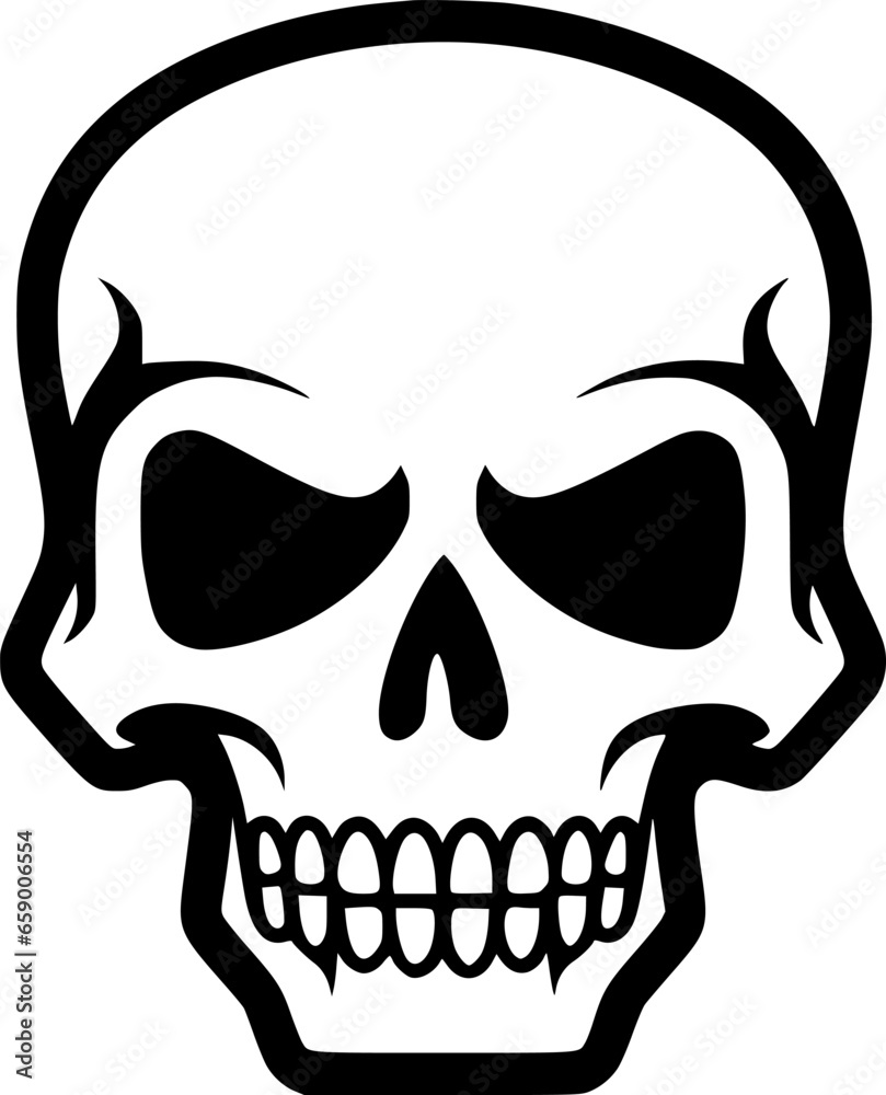 Skull - Minimalist and Flat Logo - Vector illustration Skull - Minimalist and Flat Logo - Vector illustration