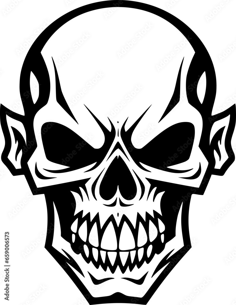Obraz premium Skull - High Quality Vector Logo - Vector illustration ideal for T-shirt graphic
