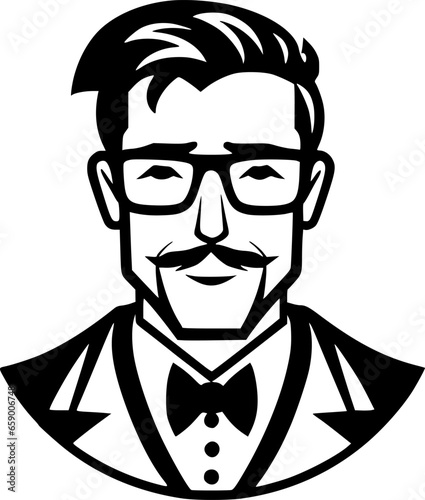 Teacher | Minimalist and Simple Silhouette - Vector illustration
