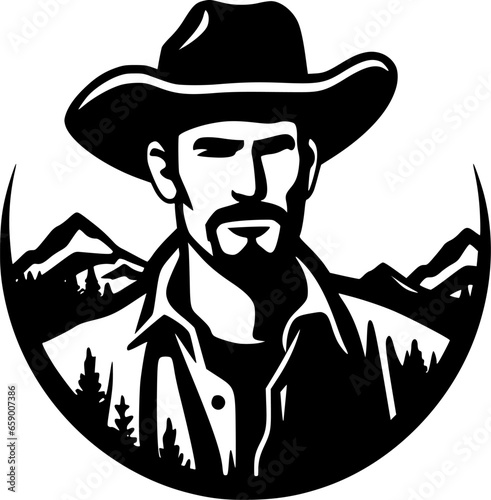Western - High Quality Vector Logo - Vector illustration ideal for T-shirt graphic