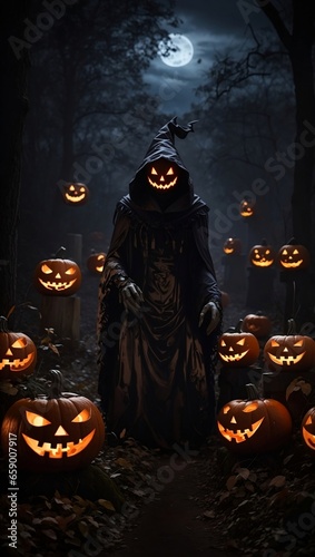 Spooky Halloween night.