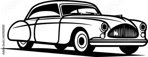 Car | Minimalist and Simple Silhouette - Vector illustration