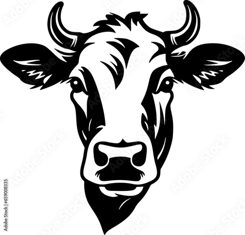 Cow - High Quality Vector Logo - Vector illustration ideal for T-shirt graphic