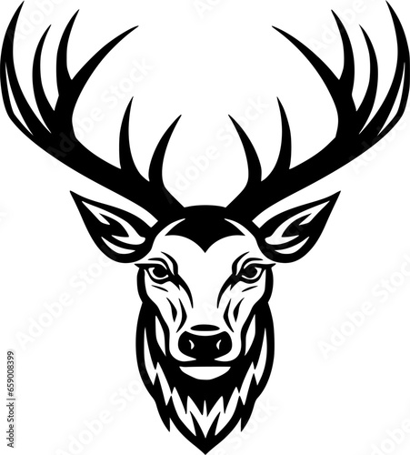 Dear | Black and White Vector illustration