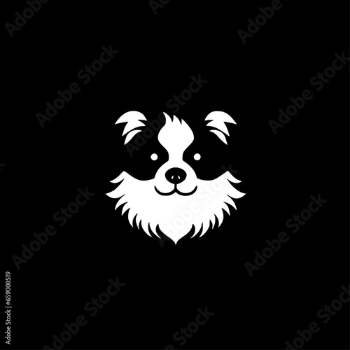 Dog | Minimalist and Simple Silhouette - Vector illustration