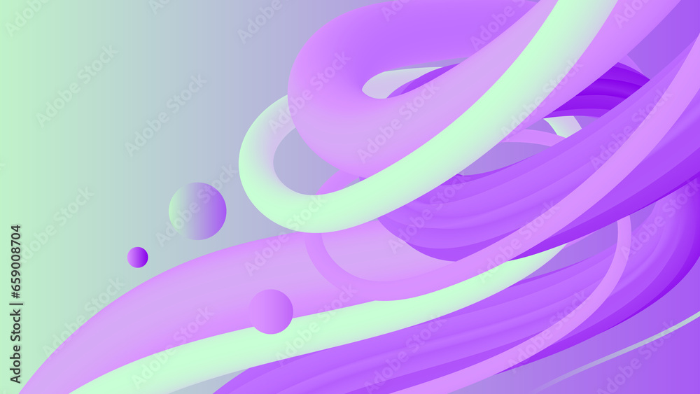 Abstract purple background with 3D lines and curves, Gradient fluid design Abstract purple background with 3D lines and curves, Gradient fluid design