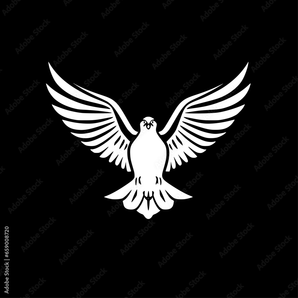 Eagle | Black and White Vector illustration Eagle | Black and White Vector illustration