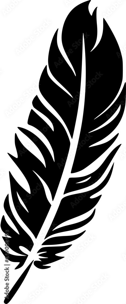 Feather | Minimalist and Simple Silhouette - Vector illustration Feather | Minimalist and Simple Silhouette - Vector illustration