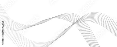 abstract black and white vector wave background. gray gradient line style wall art with line distortion, wave, curved lines, color. Modern wallpaper design for business, technology, website, backdrop.