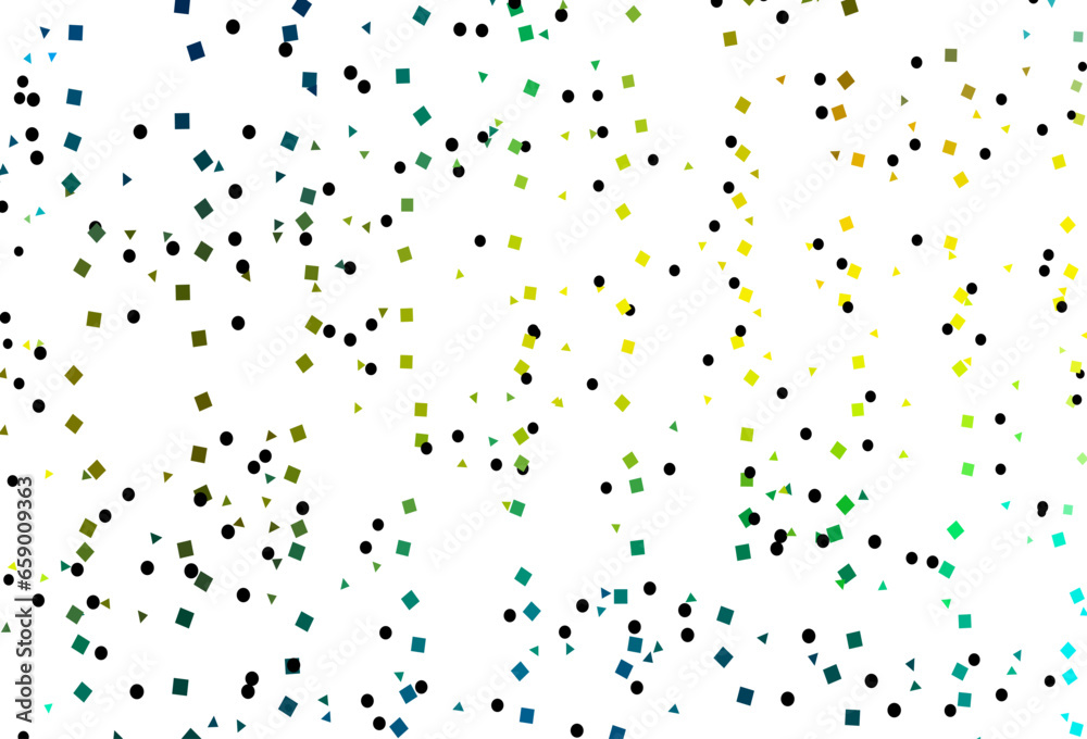 Light Blue, Yellow vector pattern in polygonal style with circles. Light Blue, Yellow vector pattern in polygonal style with circles.