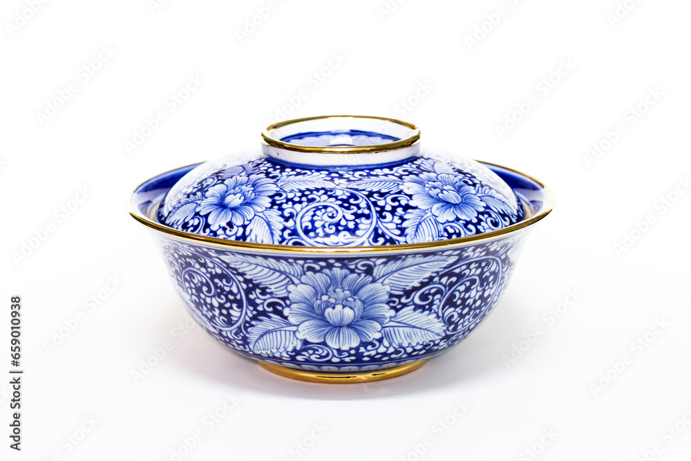 pottery porcelain on white background pottery porcelain on white background