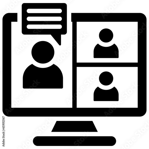 Online Meeting Icon