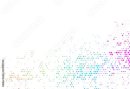 Light Multicolor, Rainbow vector texture in rectangular style.