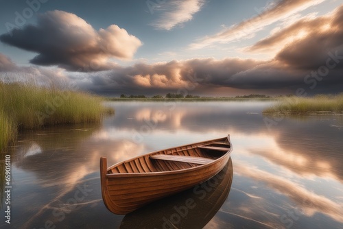 boat on lake © drimerz