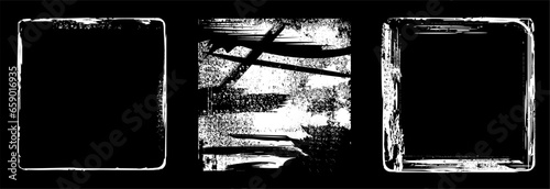 Vektor Vorlagen Set Album Cover - Grunge Textur Elemente Musik Design