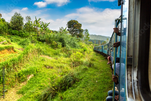 Train in  Nuwara Eliya, Sri Lanka photo