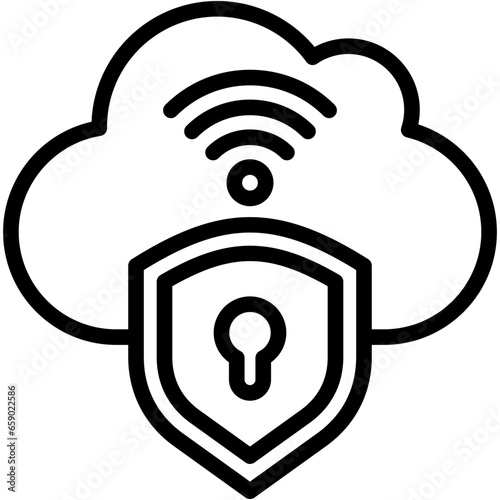 Cloud Security Icon