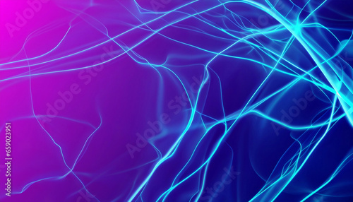 Abstact futuristic background with electric neon waves  electro light effect.