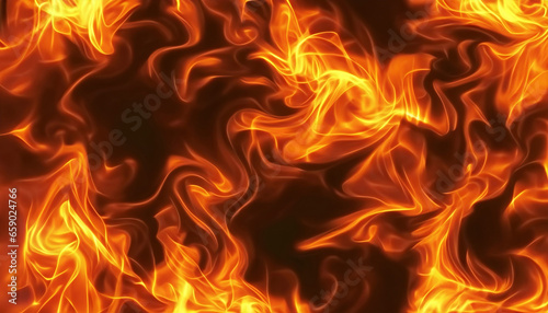 Flame motion on abstract background. Red fire texture, orange burn light.