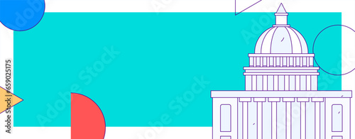 House building vector concept operation hand drawn illustration