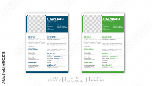 Modern CV design for any company apply