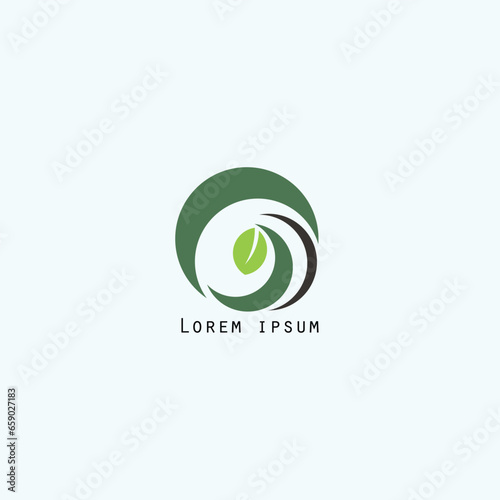 vector illustration of plant logo
 photo