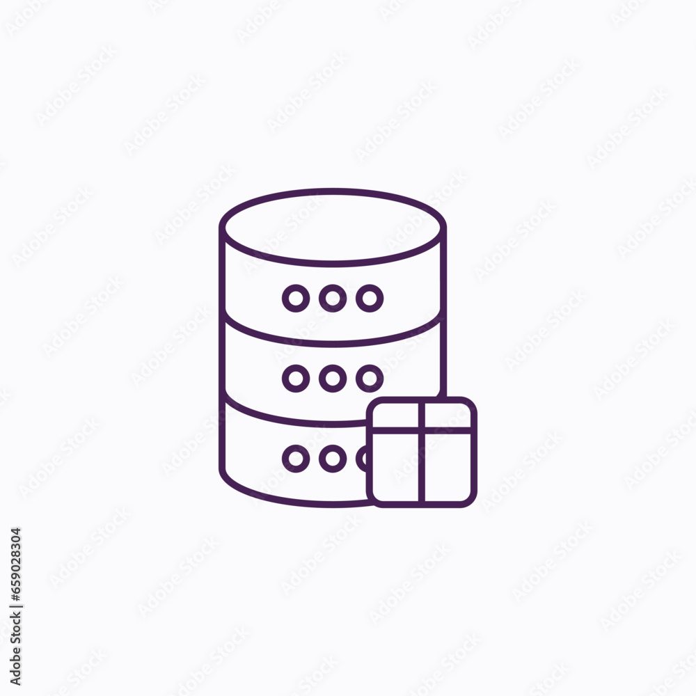 Database Data Table and Data Management - Database Icon for Data Analysis, Reporting, and Visualization - Information Retrieval and Database Design