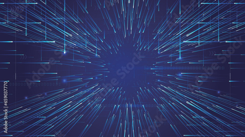 Criss-cross luminescent ray Internet technology big data background