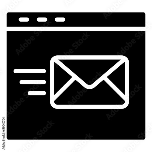 Mail icon often used in design, websites, or applications, banner, flyer to convey specific concepts to enhance user communication and support experiences.