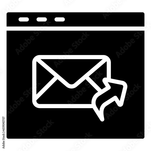 Mail icon often used in design, websites, or applications, banner, flyer to convey specific concepts to enhance user communication and support experiences.