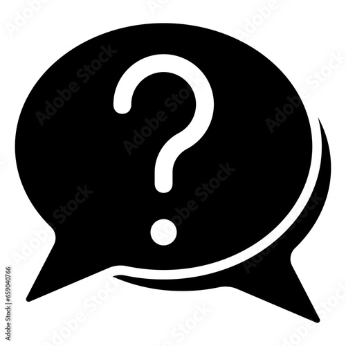 Question icon often used in design, websites, or applications, banner, flyer to convey specific concepts to enhance user communication and support experiences.