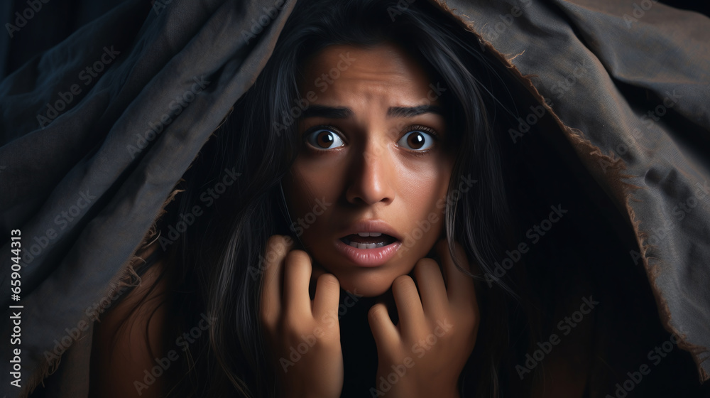 Image depicting women in a state of fright. Image depicting women in a state of fright.