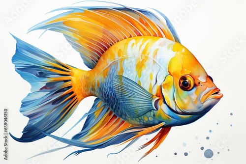 fish isolated on white background