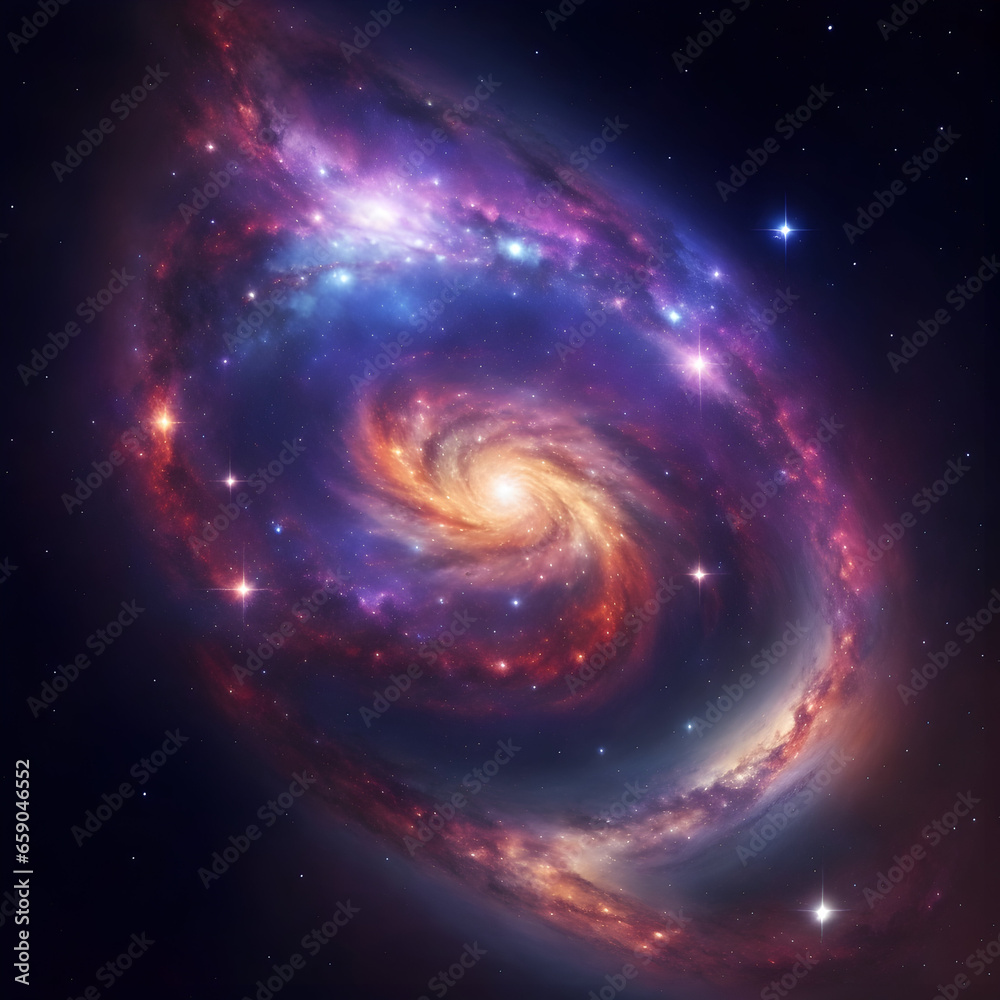 spiral galaxy in space spiral galaxy in space