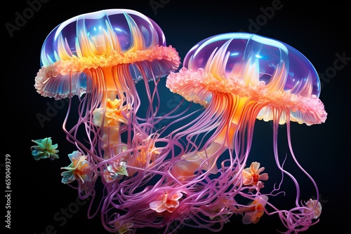 jellyfish in the aquarium © Man888