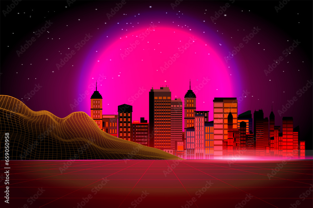 City view in the evening City view in the evening