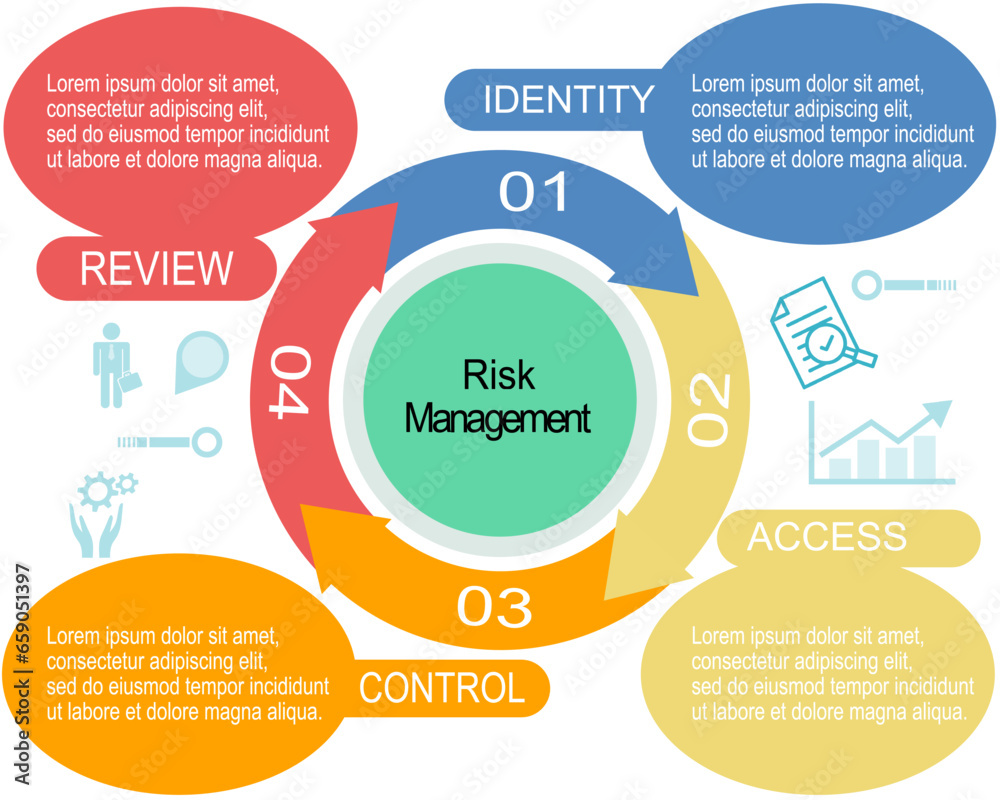 Fototapeta premium Process chart business data diagram with steps, options, parts or processes.Vector illustration.