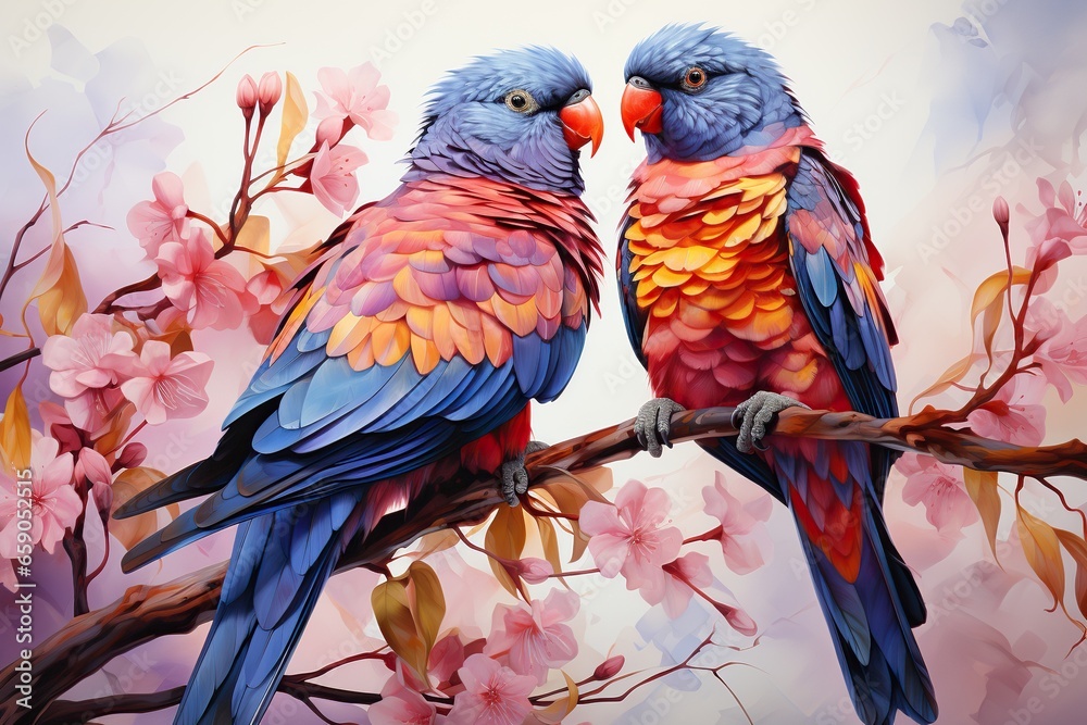 Obraz premium red and yellow macaw