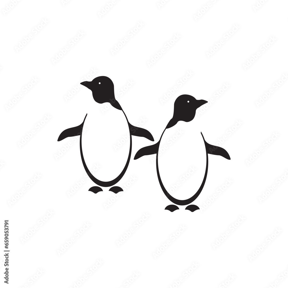 Obraz premium PINGUIN BIRD ICON